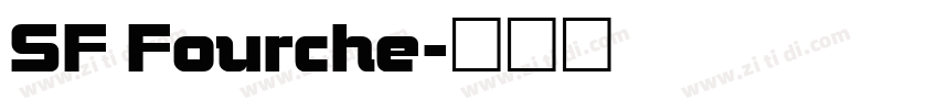 SF Fourche字体转换